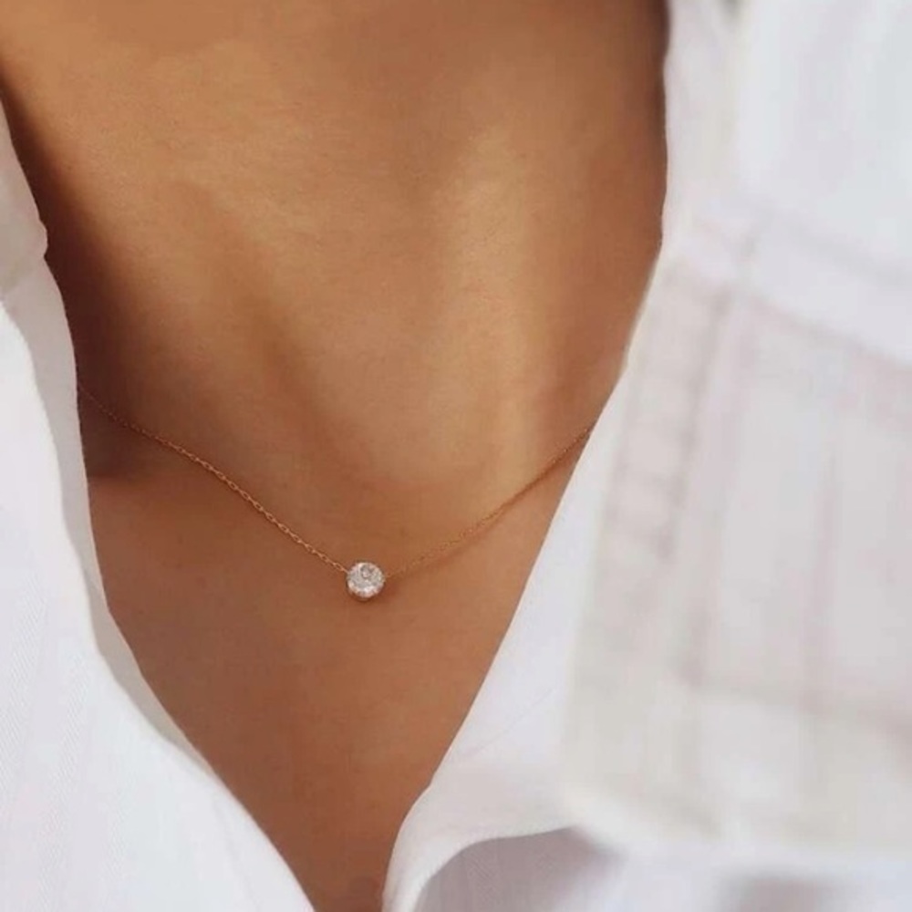 Gold CZ Necklace